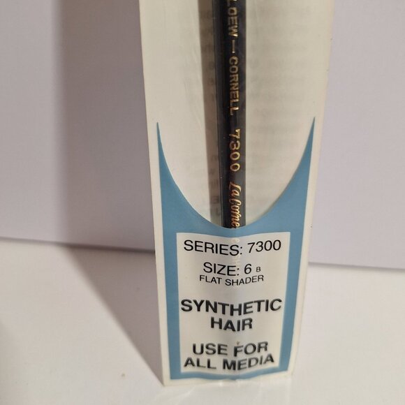 Vintage Loew Cornell 7300 Size 6 Flat Shader Synthetic Hair Brush All Media New - Picture 4 of 8